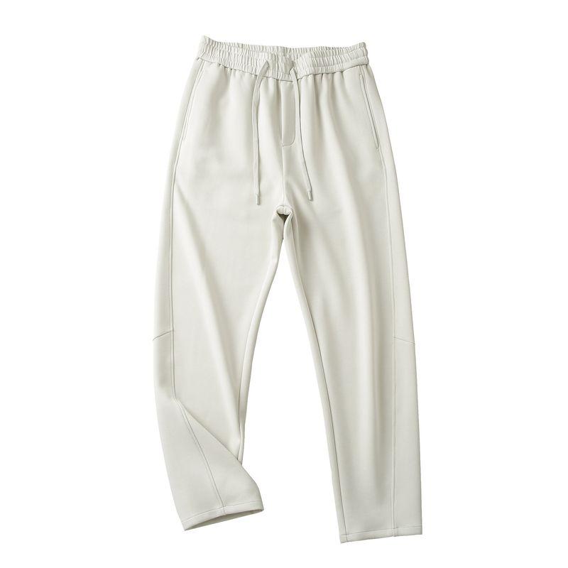 Comfortable and Relaxed, Smooth and Soft Elastic Air Cotton/Modal High-End Men's Autumn and Winter Straight-Leg Casual Sports Trousers