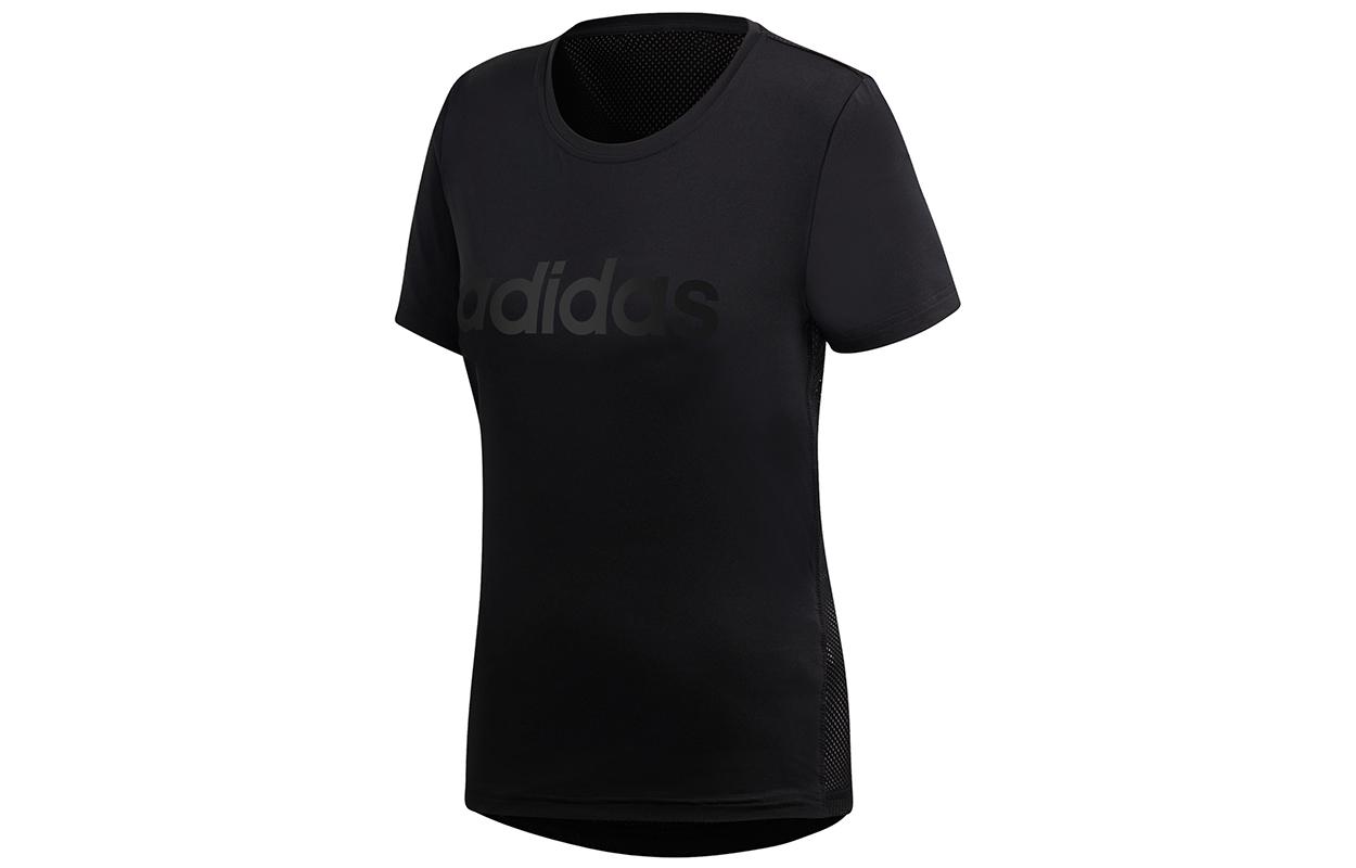

Adidas T Shirts Women s Black Crew Neck Moderate Straight Fit DS8724 XL