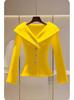 Elegant French-Style Slimming Knit Cardigan - Stylish & Versatile Long-Sleeve Sweater for Autumn/Winter 2024