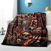 Rock Singer Pattern Blanket for Home Decoration, Bed, Sofa, Car Travel, Camping, Suitable for All Seasons, Birthday Christmas Gift