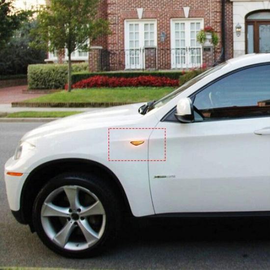 2X Amber Dynamic LED Side Marker Blinker Lights Smoked For 2007-2013 BMW X5 E70