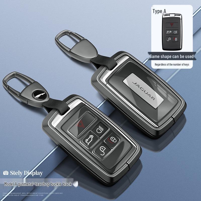 Jaguar Key Case: Aluminum Alloy Shell for XEL, XFL, F-Pace, XJL, XF, XE, F-Type Models