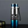 Stainless Steel Solar Thermos Cup with Lanyard - Large Capacity, Portable, Insulated for Outdoor Sports and Car Use