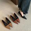 Fashion Bailamos 2025 Spring Pointed Toe Women Sexy Shallow Slip On Pumps Shoes Fashion Thin High Heel Ladies Elegant Dress Boat Shoes M