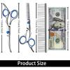 Dog Grooming Scissors with Safety Round Tip,Pet Grooming Scissors Kit,Dog Shears for Grooming,Incude Thinning,Curved Grooming Scissors and Comb for