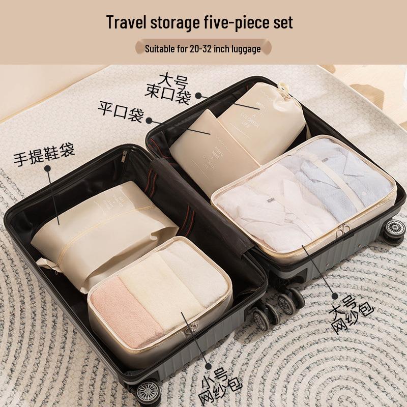 6-8 Piece Travel Storage and Organizer Bag Set for Clothes and Underwear