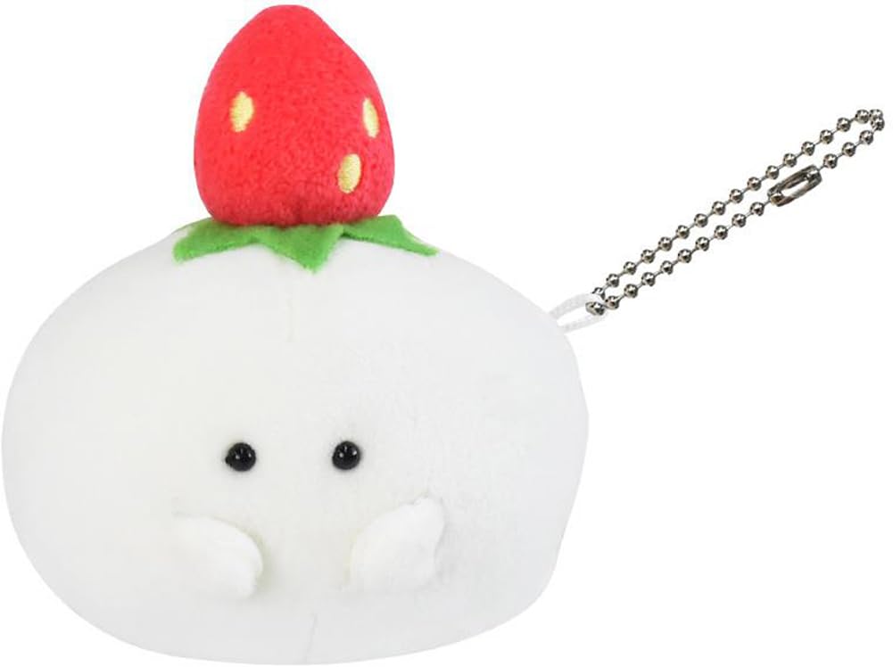 Ippinsha Mochitto Wagashi-san Маскот на шариковой цепочке Клубничный Дайфуку Подарок 48054