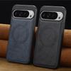 Vintage PU Leather Matte Shockproof Case for Magsafe for Google Pixel 8 9 9A 10 Pro XL Magnetic Bumper Armor Soft Business Cover