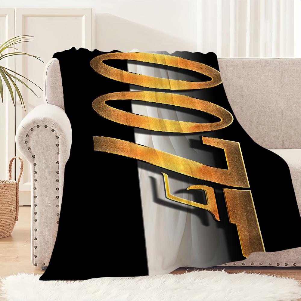 Coperta Speciale J-James B-Bonds Agente Sospense Viaggio e Regalo Comfort Morbido Peluche Adatto per Divano Soggiorno Ufficio Camera da Letto