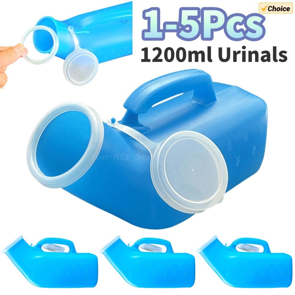 1-5Pcs 1200ML Portable Plastic Mobile Urinal Toilet Aid Bottle Outdoor Camping Car Urine Bottle for Women Men Journey Travel Kit