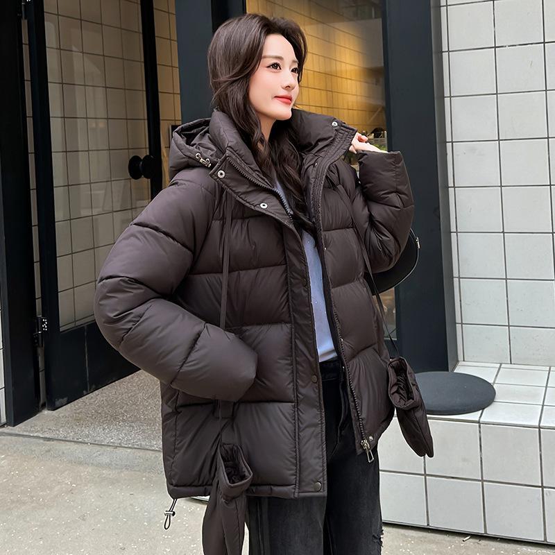 TIFICY Women's Fashion Casual Fall Winter Solid Color Print Long Sleeve Jackets & Coats Down Coats