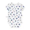 MIKI HOUSE HOT BISCUITS Short Sleeve Body Shirt Set (Pullover Style) 2-Piece (90cm, Blue) 74-9930-574