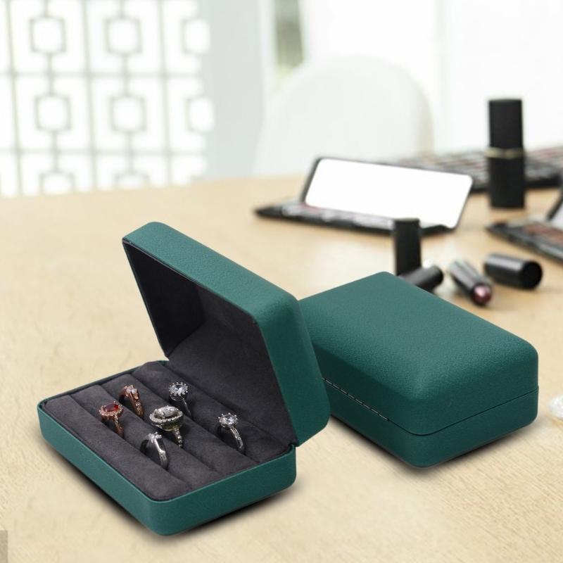 Stylish Rings Case for Safe Storage and Display Jewelry Accessory for Home Travel and Jewelry Stores Daily Casual Use