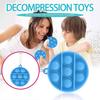 Children Adult Push Bubble  Sensory Toy Key Ring Educational Toy