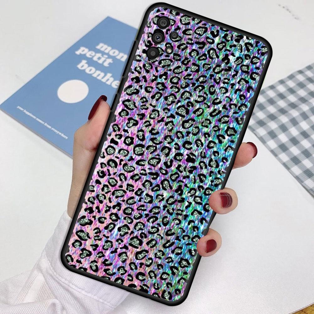 Skal För Samsung Galaxy A52 A12 A51 A32 A21s A71 A53 A13 A32 A72 A31 A33 A22 A03 A41 Telefonskal Mode Leopardmönster