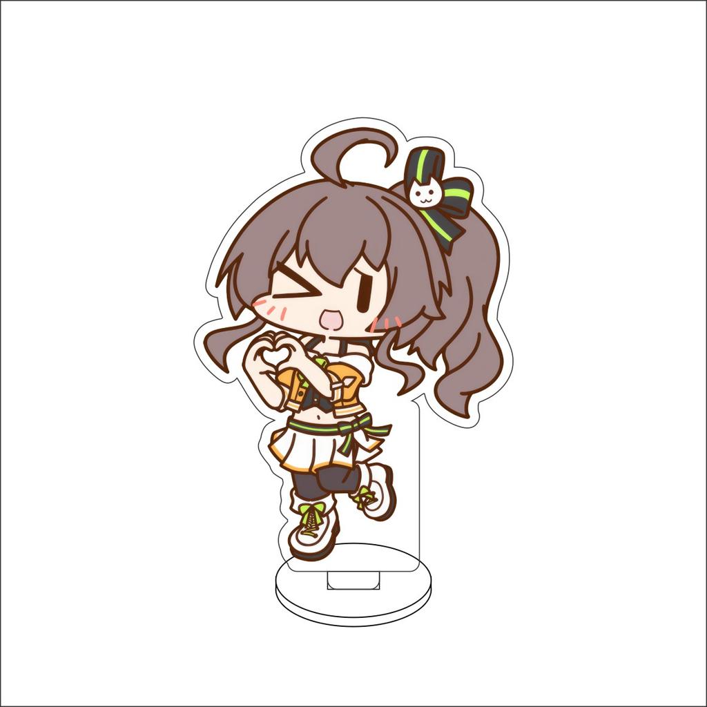 10CM Anime hololive Figure Stand Model Robocosan/Usada Pekora/Shirakami Fubuki Cute Desk Decor Standing Sign Gifts