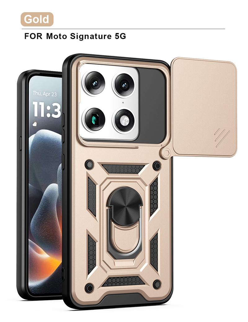 

Slide Camera Protector Armor Phone Case forcFusion+ G77/67/86/56/06 Car Magnetic Holder Ring Cover Motorola Edge 60 Stylus