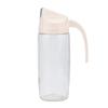 Glass Oil Dispenser Bottle  proof Dust Proof Automatic OpenCelsiusClose Oil Pot Apricot (300ml)