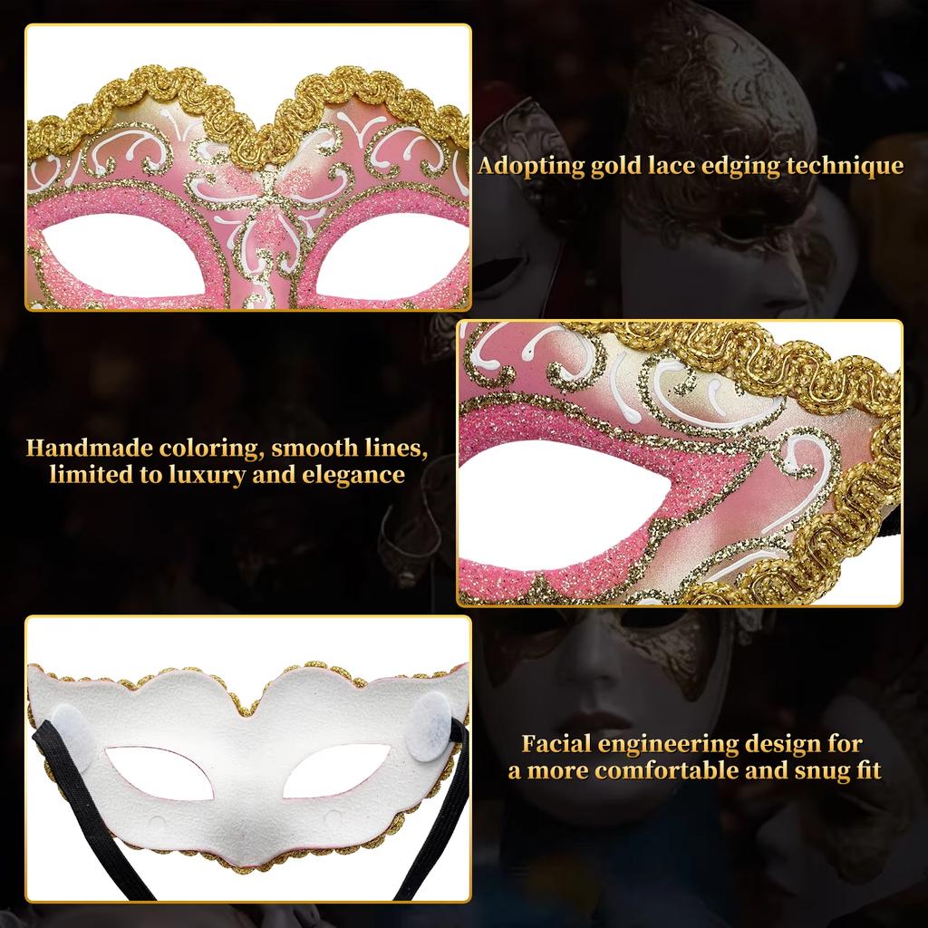 Decorative Mask Safe Half-Face Mask Ball Mask Comfortable For Ball Social Activities Carnival
