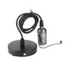 E26 Vintage Pendant Light Holder with Pull Chain Switch Lamp Base Ceiling Mounted (Black)