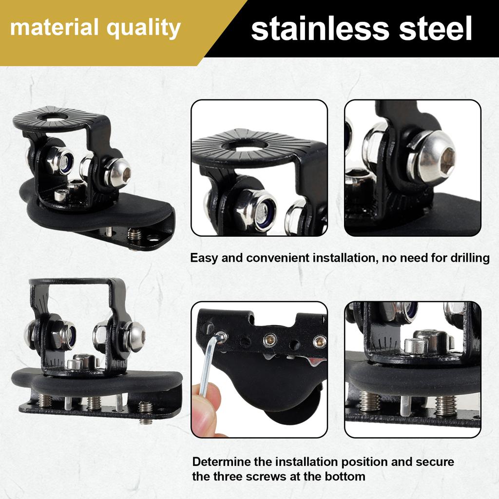 2/4 buc Suport Far Auto LED Lumină de Lucru Suport de Montaj Oțel Inoxidabil Lumini Inundație Bază Proiector Suport de Montaj