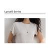 Lyocell women's round-neck t-shirt top, spring/summer 2026 new model, skin-friendly, breathable, slimming, short-sleeved