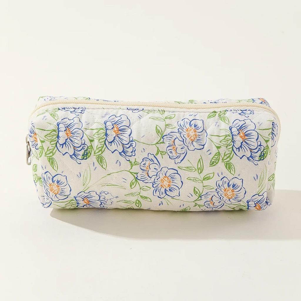 1pc Large Travel Multicolored Plaid Makeup Storage Bag Girls Brush Cosmetic Pouch Bag School Supplies Checkered Pencil Bag