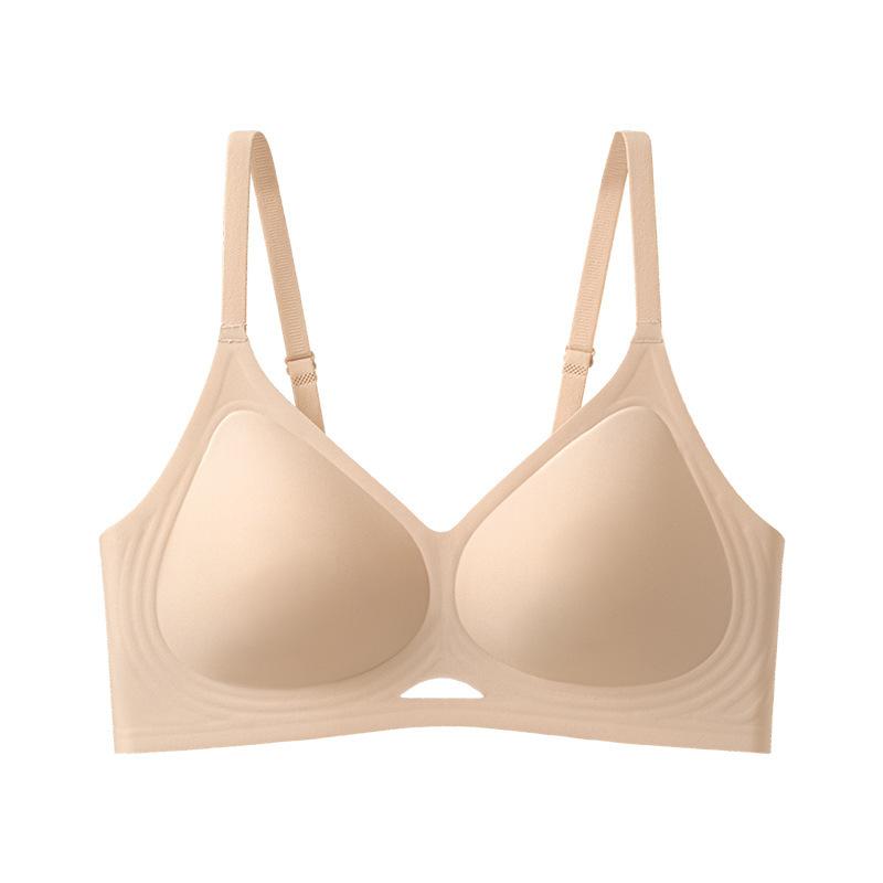 Traceless Underwear, Jelly Soft Support, No Steel Ring, Double Breast Upper Support, Anti-sagging and Breathable Summer Thin Bra Cover, Women