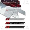Emblema Logo Metallo 3D R Dynamic per Auto Badge Adesivi per Portellone Posteriore