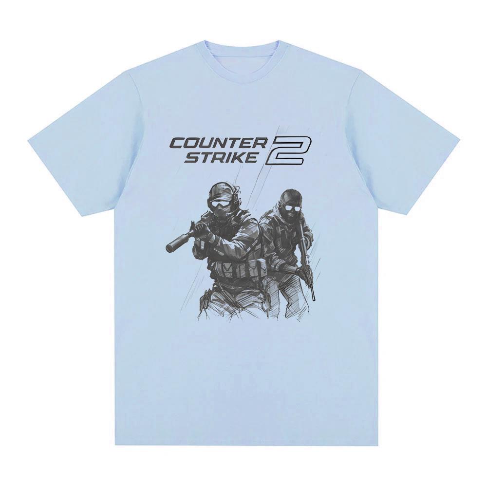 CounterStrike 2 New Style Soldiers Tee Tactical Gaming T Shirt Unisex 100Cotton Tshirt Fashion Roupas Femininas Anime Clothing