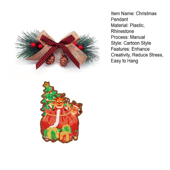 1 Set DIY Diamantmalerei Weihnachtsanhänger steigern die Kreativität und reduzieren Stress