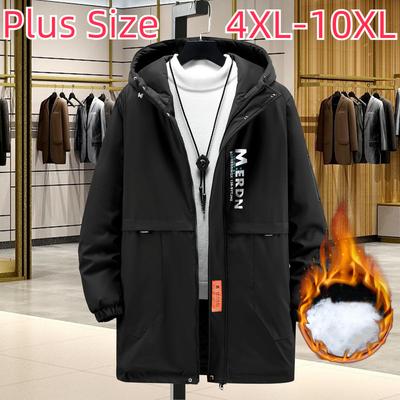 Χειμερινό Μεσαίου μήκους Ανδρικό Βαμβακερό Παλτό Ανδρικό Ανδρικό Κορυφαίο Ανδρικό Φαρδύ παλτό 4XL-10XL