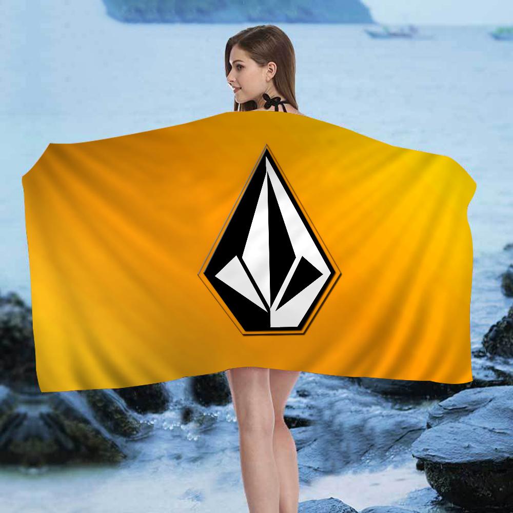 V-VOLCOM LOGO Grandi Asciugamani da Spiaggia in Microfibra Asciugatura Rapida Asciugamano Sabbia Asciugamani da Spiaggia Asciugamano da Piscina per Viaggio Nuoto Piscina Yoga