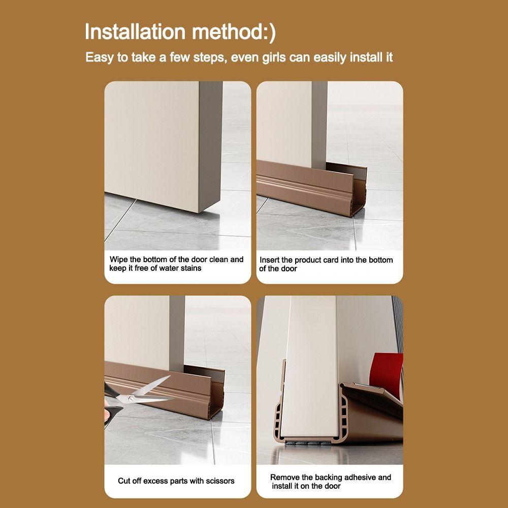 Insectproof Light Block Door Bottom Seal Strip Under Door Draft Stopper  Office Door Sealing