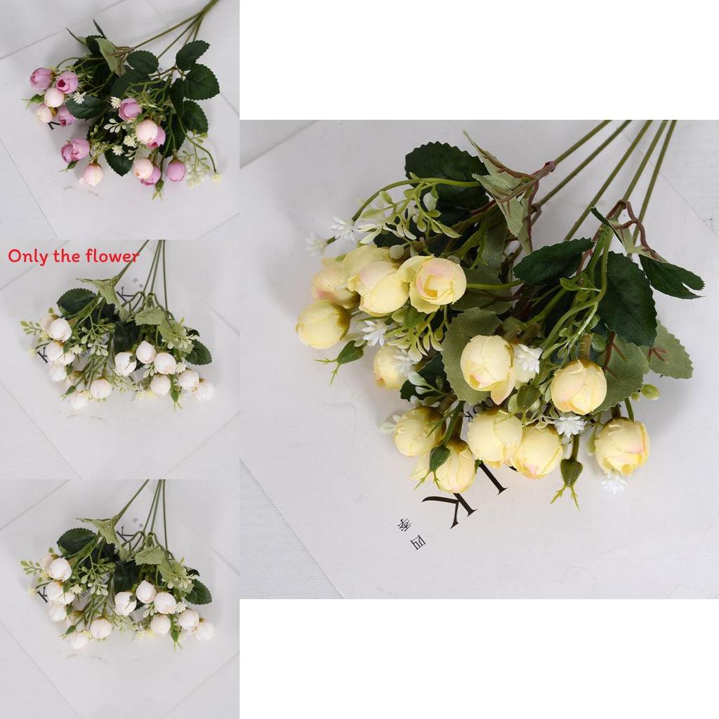 Multihead Artificial Rose Flowers For Event Decorations And Home Ornamentation