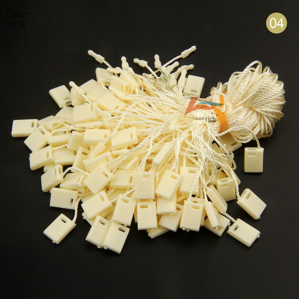 Tabletas Cuadradas Colgantes para Etiquetas de Ropa - Verde, Morado, Azul