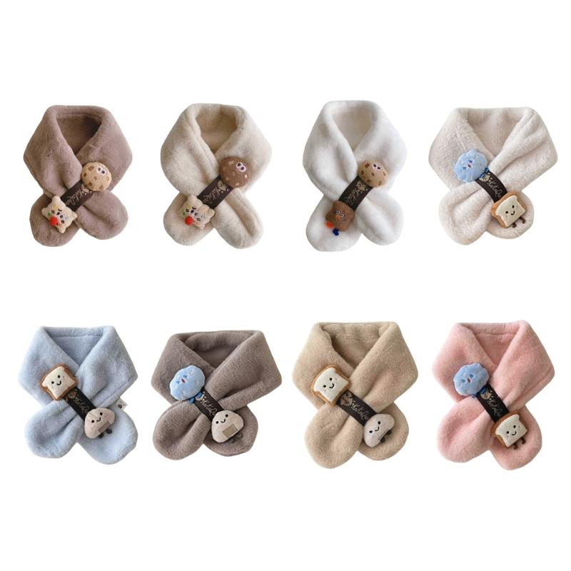 Kleinkind Fleece Nackenwärmer Kinder Plüschschal Baumwollschal für Winter Outdoor-Aktivität Geeignet für Kinder 3 bis 10 Jahre