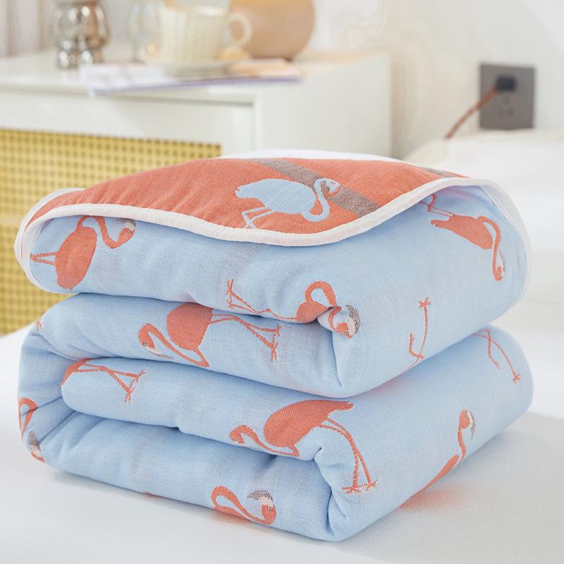 Premium A-grade Pure Cotton 6-Layer Gauze Comforter & Nap Blanket