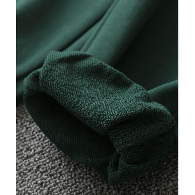 Dark Green High Waist Casual Cotton 2023 New Sweatpants
