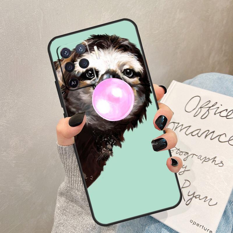 

Funny Sloth Case For Oppo A54 A74 A94 A17 A57 A77 A76 A16 A96 A18 A60 A80 A40 A38 A58 A78 A98 A15 A5 Pro OPPO A91