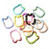 10pcs Random Mix Keychain Key Rings Lobster Clasps Hooks Heart Round Cat Shape  DIY Jewelry Making Findings Supplies