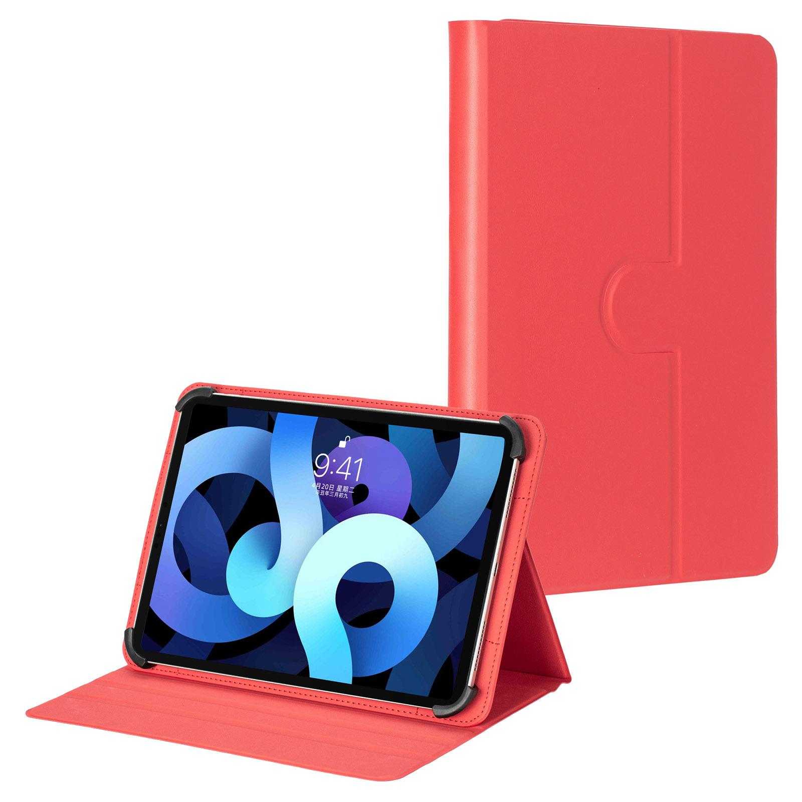

For 7-8 Inches Universal Tablet Case Protective Cover PU Leather Stand Folio Case Red