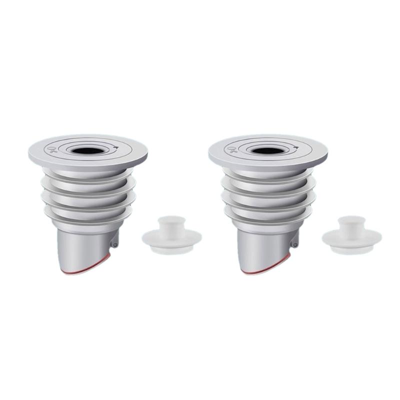 2pcs Floor Drain Seal Rings Washing Machine plugs Covers Sewer Pipe Odor Proof Seal Cover Upgrades for Odor Blockage