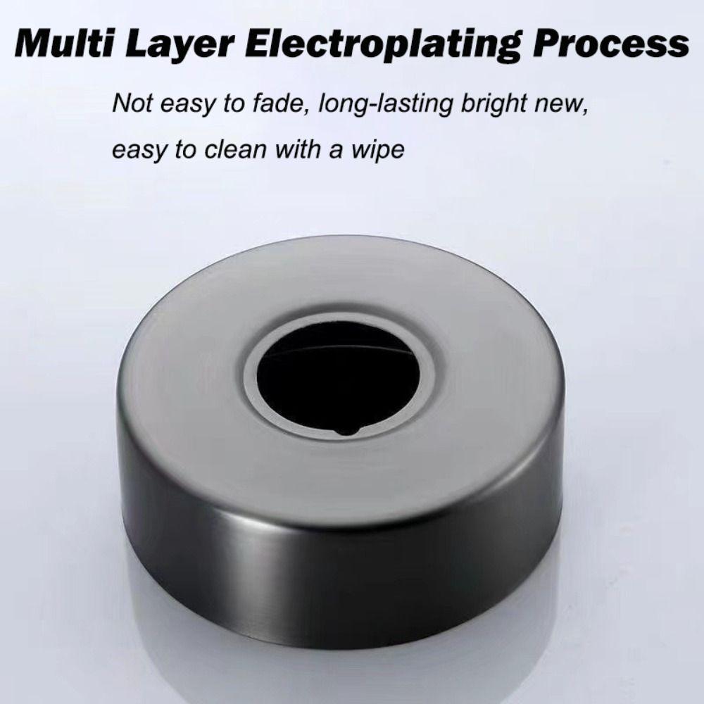 1PC Grey Black Stainless Steel Shower Arm Flange Replacement Wall Split Flange Faucet Decorative Cover Kitchen Accessories