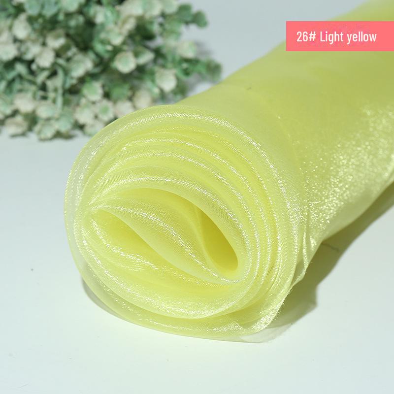 Verschlüsselter Glitzer-Organza Transparentstoff für Babykleider und Hochzeitsdekoration