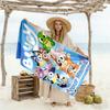 Bluey Customizable Name Beach Towel Soft Durable Quick-Dry Portable for SwimmingBeachCamping Travel Beach AccessoriesGym