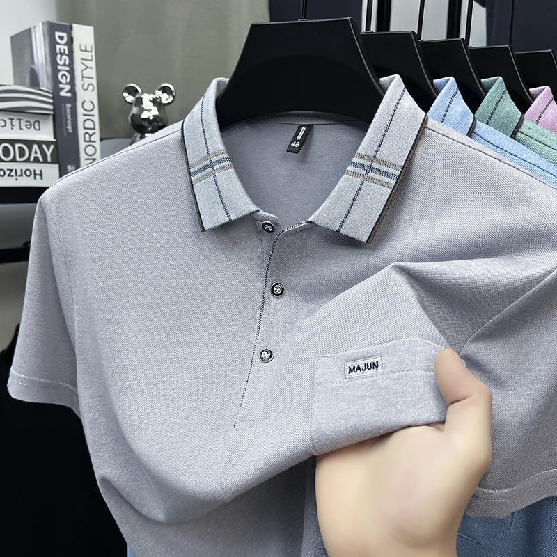 Summer Fashion Short Sleevet Lapel Collar POLOIce Versatile M