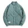 Baseball collar irregular cotton-padded clothes winter men's new thermal cotton-padded jacket casual fashion jacket men's rhombus plaid