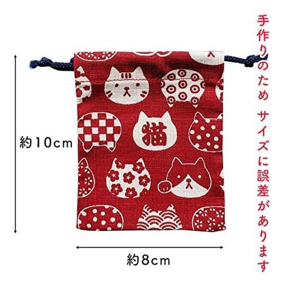 Kyosuke Made Japan Drawstring Pouch Mini Approximately 108 cm Amulet Holder Mamekin Kyoto Cotton Yumeji Camellia