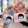Creative Cat Space Capsule Keychain Night Light - Adorable Pet Bag Pendant Gift